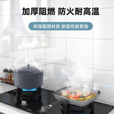 厨房防油贴纸自粘防水防火耐高温加厚灶台墙贴墙面装饰瓷砖墙壁纸    1 件图4