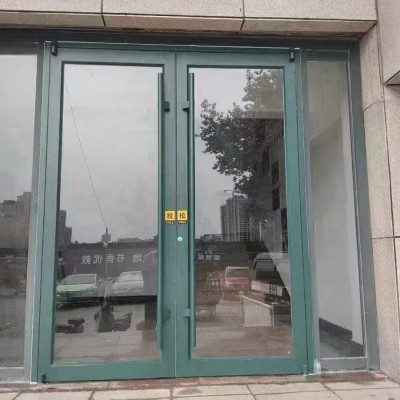 酒店商用地弹簧门 肯德基地弹门 中轴旋转门 铝合金地弹簧平开门  1平方米图4