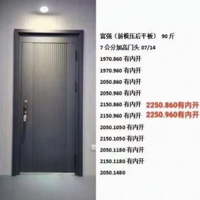 简约安全防盗门防火门钢质甲级入户安全门钢制防火进户门院子大门  1件图4