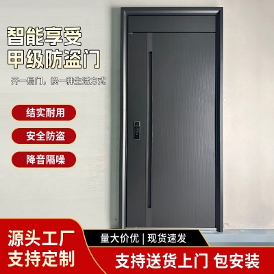 简约轻奢甲级安全门隔音降噪入户门安全防盗门自建房入户大门单开  1件图4