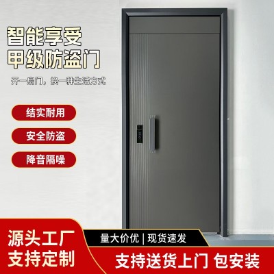 简约轻奢甲级安全门隔音降噪入户门安全防盗门自建房入户大门单开  1件图3