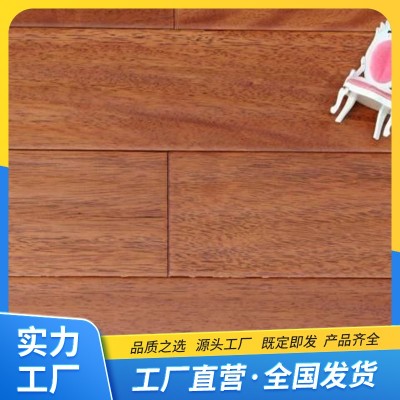 地热锁扣实木地板 咖啡色纯实木柚木地板 浩瑞佳出品       1平方米图2