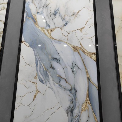 佛山厂家瓷砖蓝色奢石金丝客厅地砖600x1200奢品厨卫阳台电视背景  1件图2