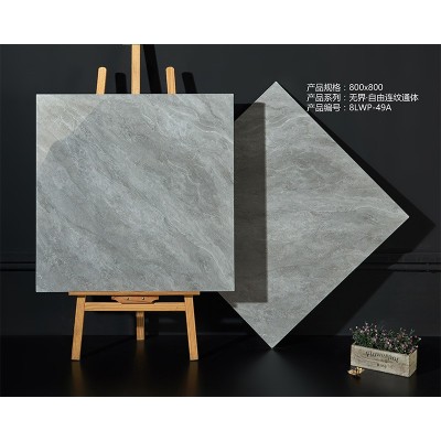广东无限连纹通体大理石800x800瓷砖客厅地砖连纹瓷砖仿古砖批发  1件图3