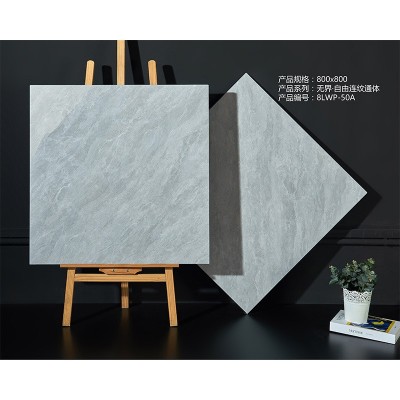 广东无限连纹通体大理石800x800瓷砖客厅地砖连纹瓷砖仿古砖批发  1件图4