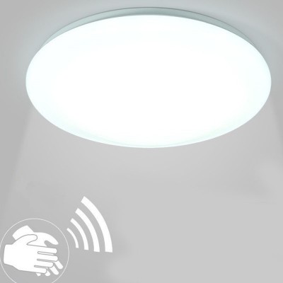 LED感应圆形吸顶灯工程家用过道走廊楼梯楼道简约声控人 体感应灯  1件图3
