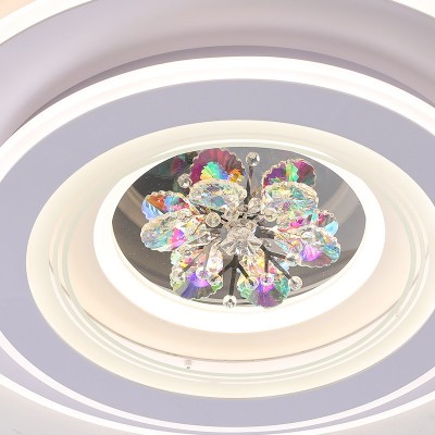 卧室灯吸顶灯现代简约led主卧灯2024年新款网红水晶书房房间灯具  1件图3