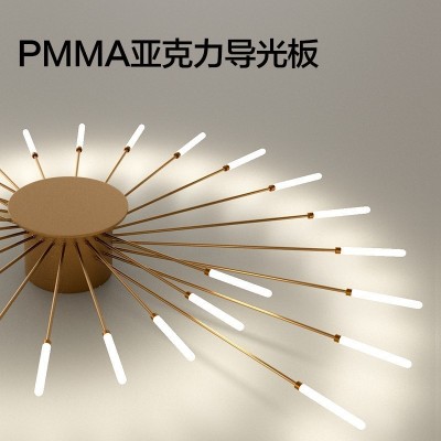 跨境现代简约LED吸顶灯大厅高级感烟花灯无极调光卧室书 房吸顶灯  1件图4