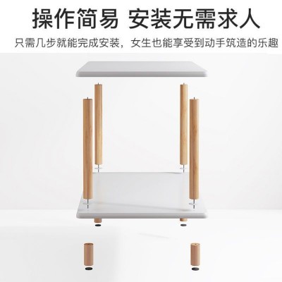 床头柜置物架小茶几现代简约小型实木收纳柜简易卧室小柜子储物柜  1个图4