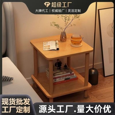 床头柜现代简约卧室小型出租房ins风简易桌子床边窄款置物 架柜子 1个图2