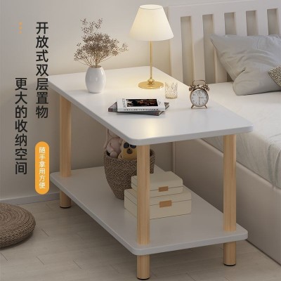 床头柜小型简约小桌子出租屋租房小茶几卧室家用简易床头桌置物架 1个图4