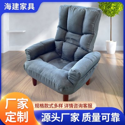 北欧简约布艺单人沙发家用卧室客厅休闲懒人椅租房小户型沙发椅  1个图2