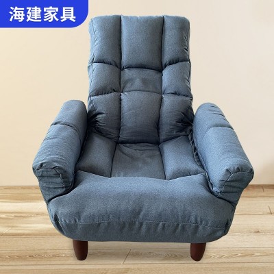 北欧简约布艺单人沙发家用卧室客厅休闲懒人椅租房小户型沙发椅  1个图3
