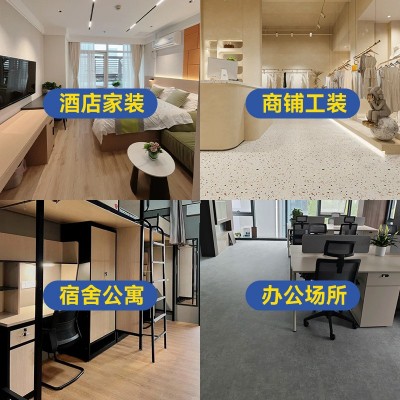 SPC石塑锁扣地板5mm仿大理石纹全新料卡扣式石晶翻新改造耐磨防水      2平方米图3