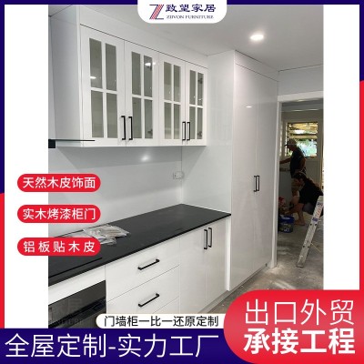 佛山工厂定制橱柜白色烤漆门定做全屋衣柜厨柜承接项目工程订单 5平方米图5