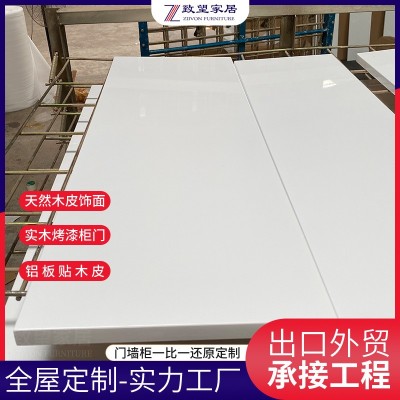 KITCHEN CABINET来图定制整体橱柜白色高亮光烤漆门出口橱柜定做 5平方米图3