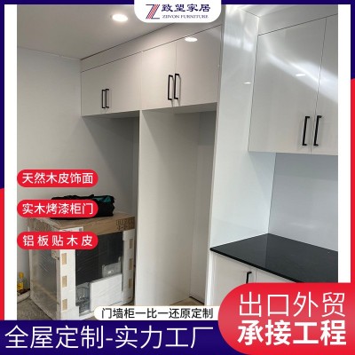 佛山工厂定制橱柜白色烤漆门定做全屋衣柜厨柜承接项目工程订单 5平方米图4