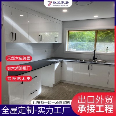 佛山工厂定制橱柜白色烤漆门定做全屋衣柜厨柜承接项目工程订单 5平方米图2
