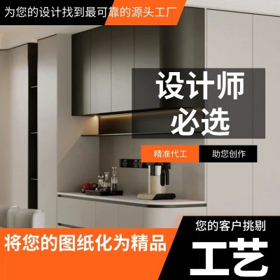 厨房家具整体橱柜定做橱柜门定制自装石英石橱柜一体台面工程橱柜 1米图3
