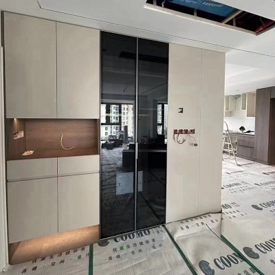 全屋定制工厂定制衣柜加工定做简约现代客厅酒柜阳台柜家具批发      100个图2
