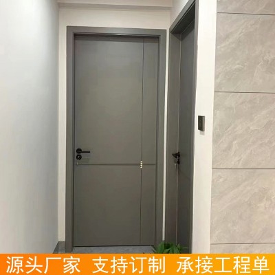 厂家直销轻奢室内门隔音静音卧室门实木免漆碳晶门平开门房间木门     2套图3