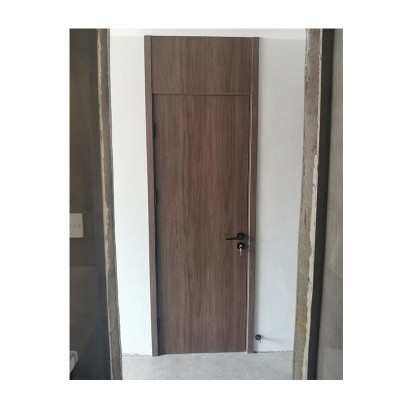 实木复合碳晶中古风卧室门现代简约胡桃橡木静音环保套装木门定制     2件图5