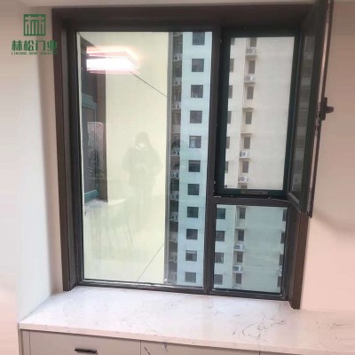 实木复合碳晶中古风卧室门现代简约胡桃橡木静音环保套装木门定制     2件图4