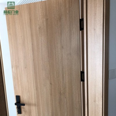 定制出口宾馆PVC免漆门简约卧室民宿碳晶门室内单双开酒店套装门    2件图3
