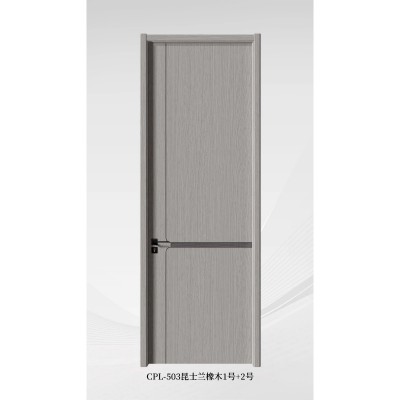 免漆门 CPL木门 镶金属条 耐用环保 多层实木 复合门定制      1套图3