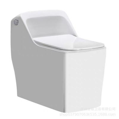新品创意马桶坐便器虹吸式抽水家用小户型防臭静音节水普通座便器    1个图5