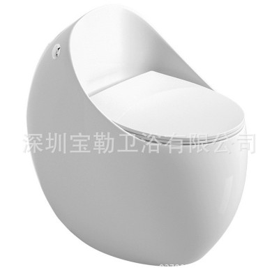新款家用马桶创意个性蛋圆型坐便器小户型大管道大冲力马桶300/40     1个图5