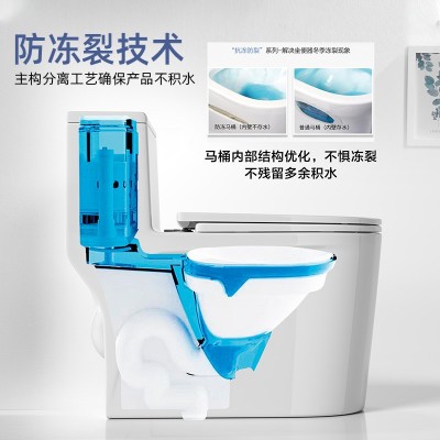 厂家工程喷射虹吸式马桶家用卫浴洁具坐便器缓降盖板静音坐厕外贸       1个图3