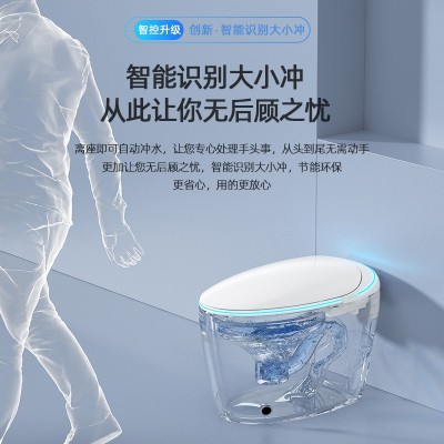 蛋形全自动智能马桶即热式内置泡沫盾语音全功能虹吸家用坐便器      1套图4