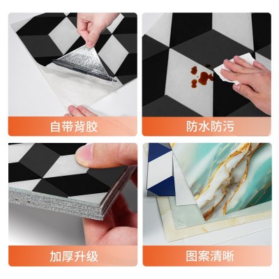 出租房电视背景墙改造3d立体几何墙贴泡沫墙纸加厚自粘壁纸批发     45块图3