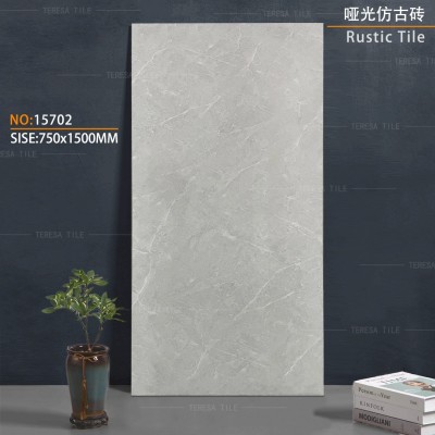 广东佛山瓷砖750x1500哑光微水泥全瓷客餐厅工程地板砖  20片图2
