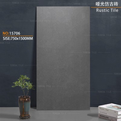 广东佛山瓷砖750x1500哑光微水泥全瓷客餐厅工程地板砖  20片图3