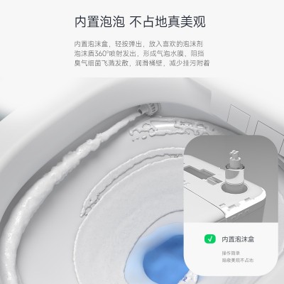 广 东帕特尔卫浴 双模式感应防溅泡沫蹲 无水压限制智能马桶   1台图4
