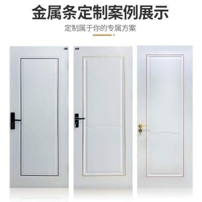 现代轻奢实木烤漆门白色木门卧室隔音门实木复合套装门厂家批发    2扇图2