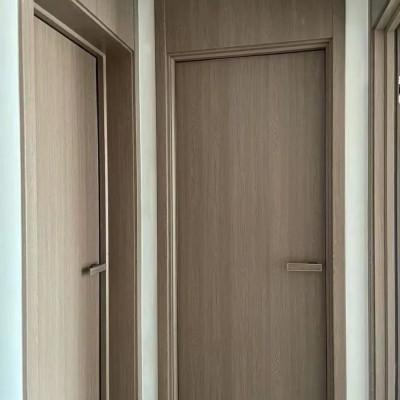 实木复合免漆门室内生态烤漆碳晶门套装木门卧室酒店房间实木门   1套图4