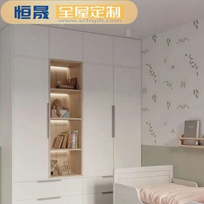 恒晟品泓家具衣柜意式轻奢现代简约家用卧室高级肤感储物柜子极简  10平方米图3