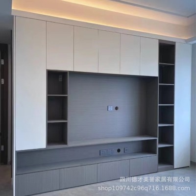 厂家直供全屋家具定制设计现代简约家具橱柜衣柜客厅卧室家私定做     1平方米图2