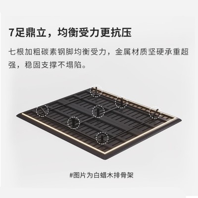 大黑牛真皮床极简豆腐块悬浮床现代简约软包主卧床互不打扰双人床   1套图4