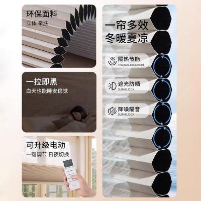 加厚蜂巢帘现代简约客厅书房酒店走廊阳光房工厂现货批发透光  2平米图4