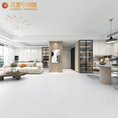 白胚天鹅绒素色奶油风柔光砖地砖卫生间墙砖600x1200     1块图2
