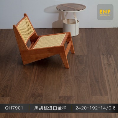 进口全桦基材橡木黑胡桃多层实木复合地板地暖ENF环保厂家直销     1平方米图4