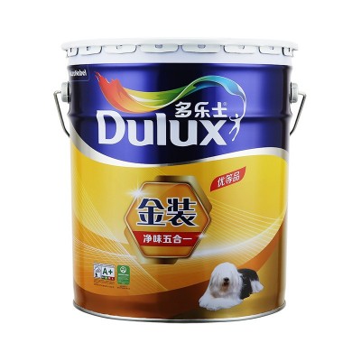多乐士 金装净味五合一乳胶漆内墙面漆5合1净味墙漆涂料油漆18L     1桶图5