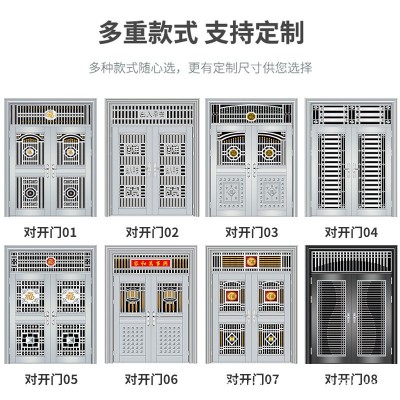 304不锈钢白钢门商品房入户门自建房防盗子母门批量厂家直销定制    2平方米图4