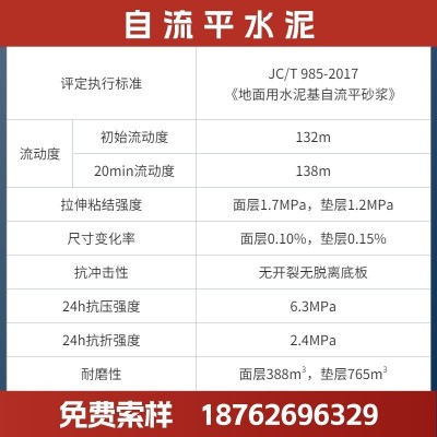 自流平水泥地面找平流平砂浆室内客厅可用沾粘性强低收缩 防开裂   1件图2