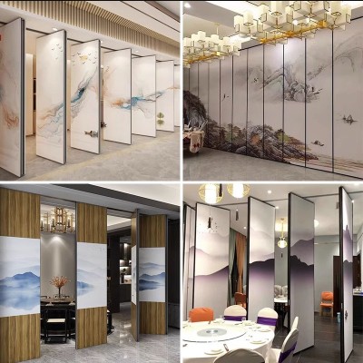 酒店活动隔断展厅推拉高隔断宴会厅包厢隔音墙会议室铝合金折叠门    1平方米图2