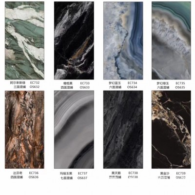 高端奢石大板通体大理石瓷砖750x1500客厅地砖别墅酒店KTV地板砖     1片图3